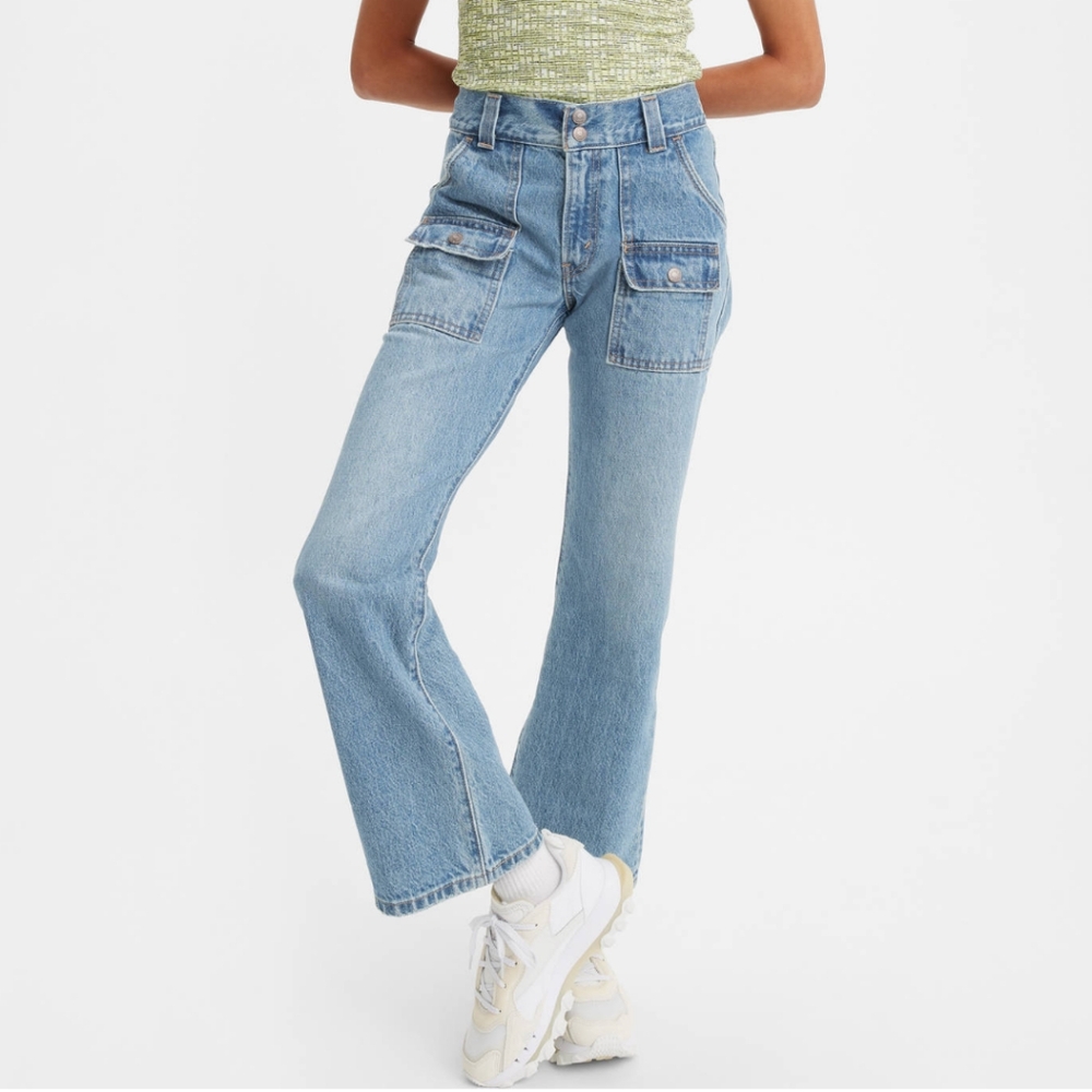 New Levi's Middy Ankle Outback Bootcut jeans pants, women's 26 x 27